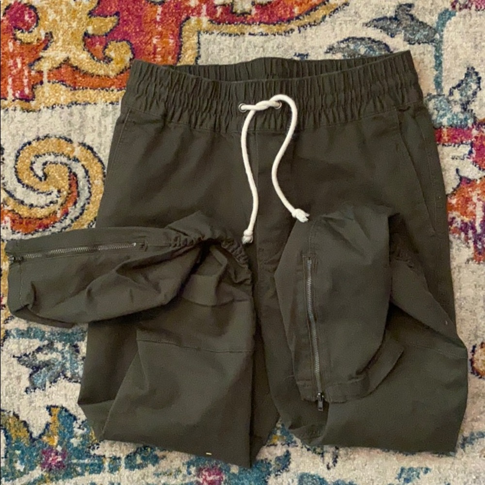 Army green joggers